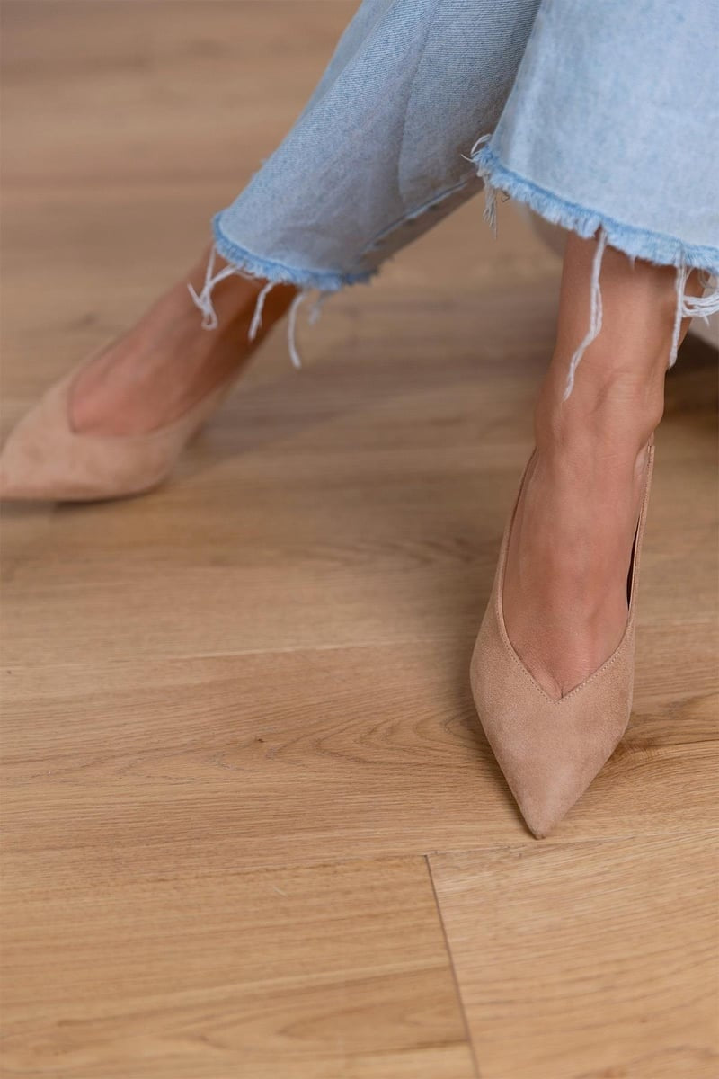 MARLENA™ LOW HEEL NUDE PUMPS