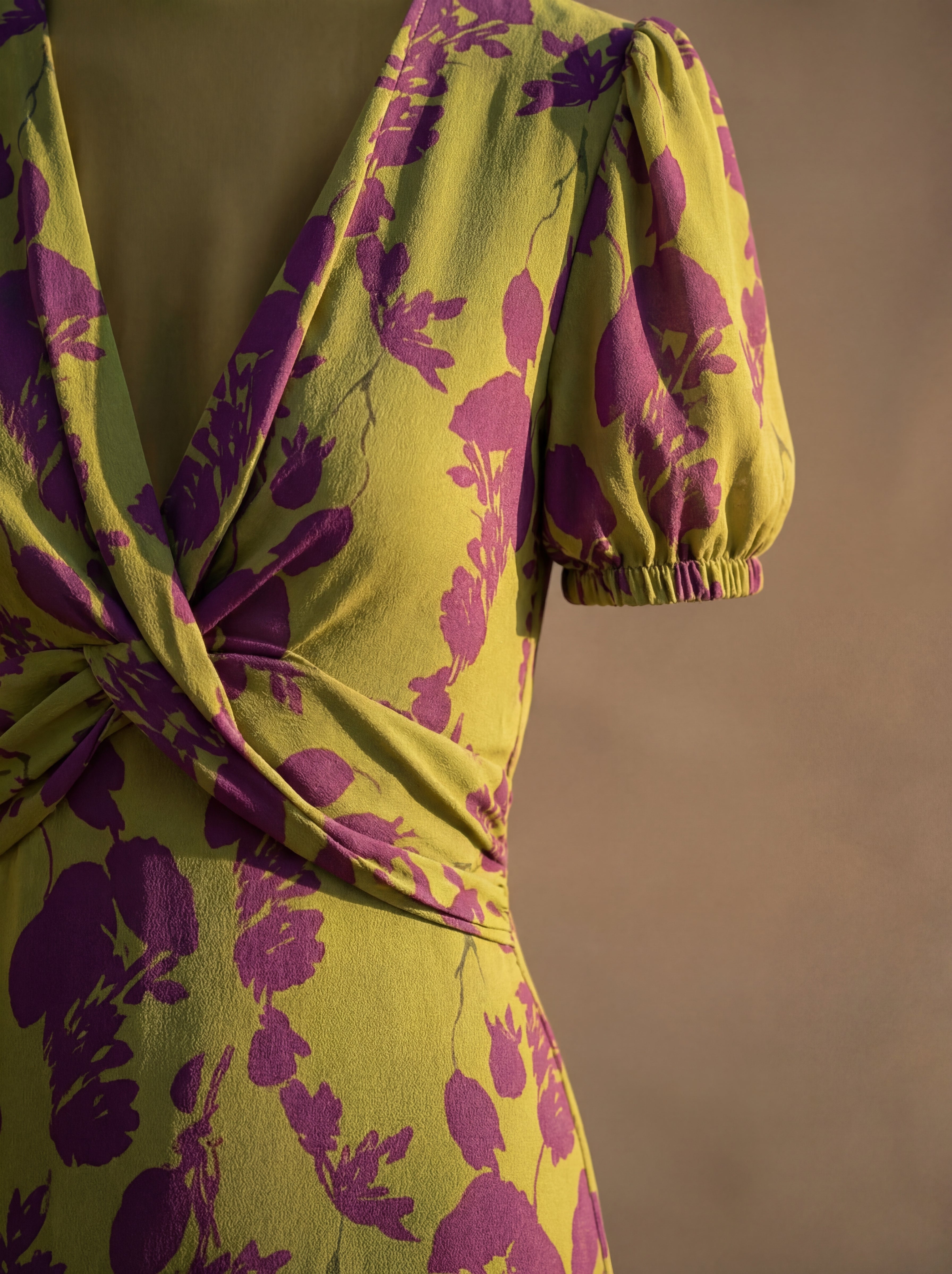 Maxi Floral Dress with Fluid Fall