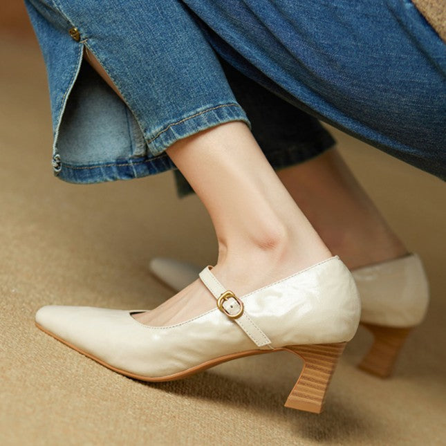 Orvane Mary Jane in Leather