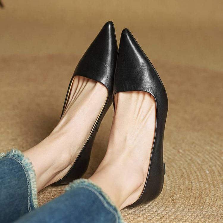 Serane Leather Heels