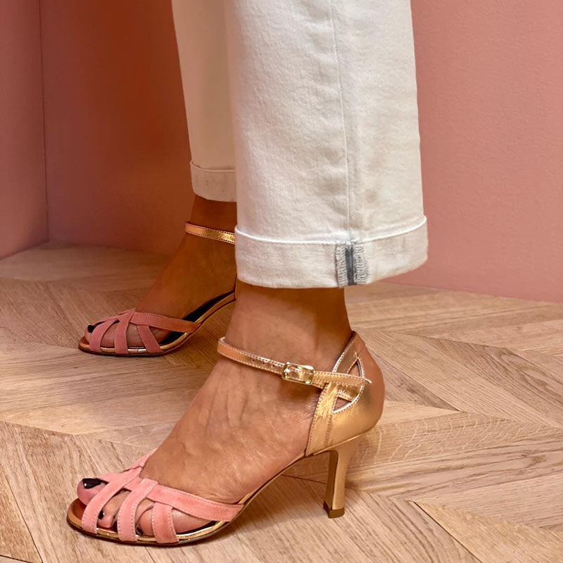 Aurelia | Glamour Sandals Pink Gold
